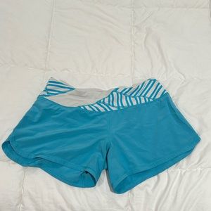 Guc blue white shorts